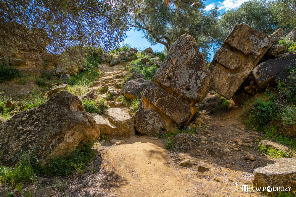 Dolina Świątyń (Valle dei Templi) w Agrigento