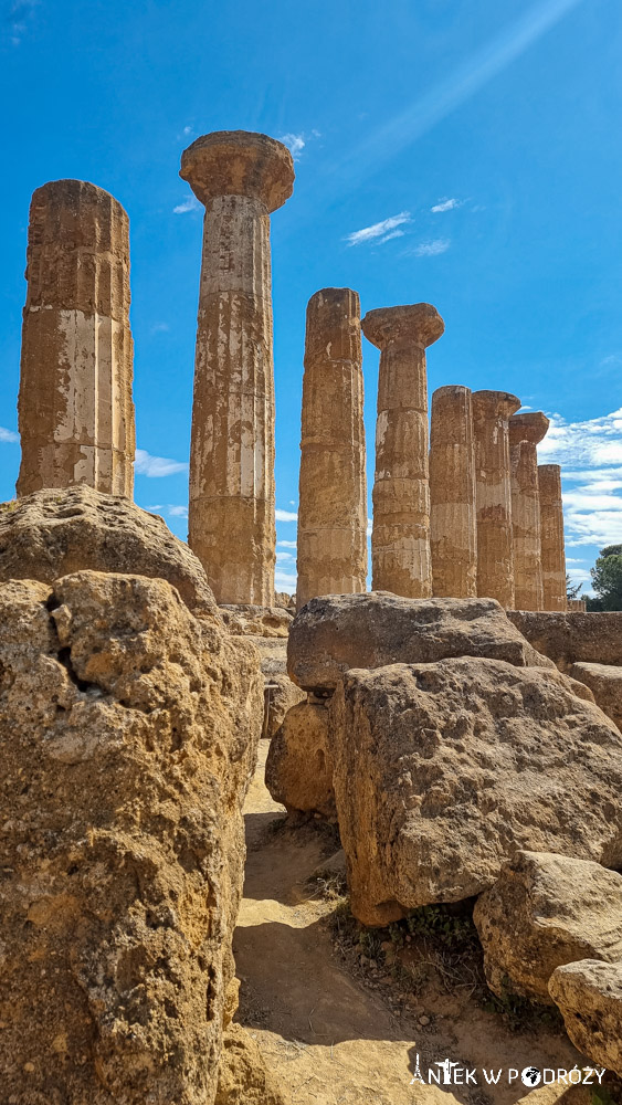 Dolina Świątyń (Valle dei Templi) w Agrigento