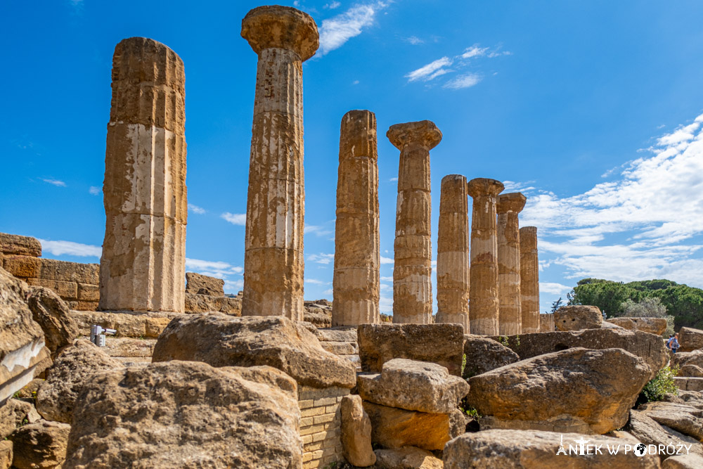 Dolina Świątyń (Valle dei Templi) w Agrigento