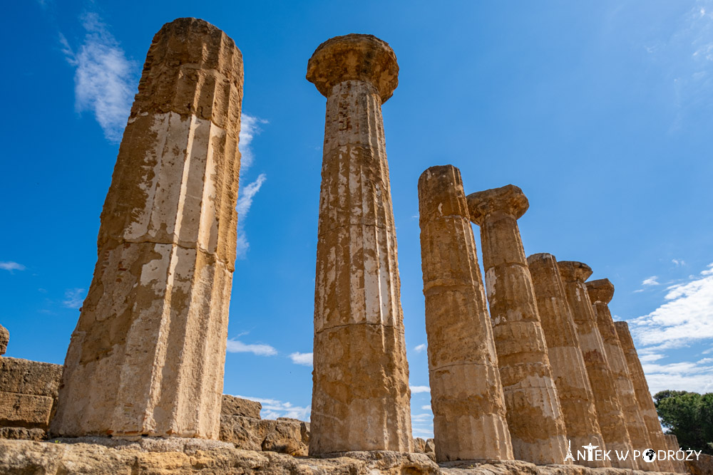 Dolina Świątyń (Valle dei Templi) w Agrigento