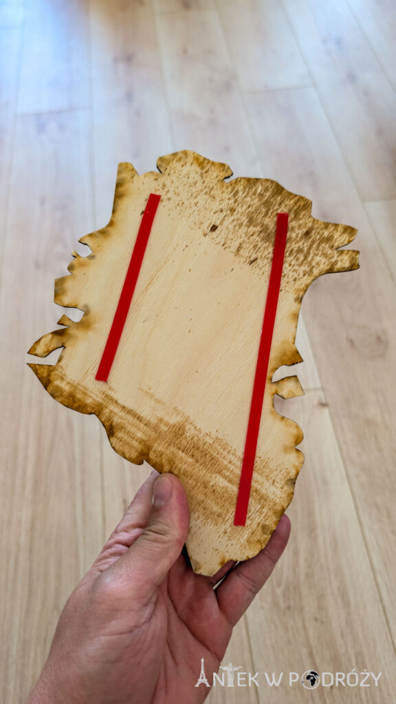 Drewniana mapa świata 3d Losokawood