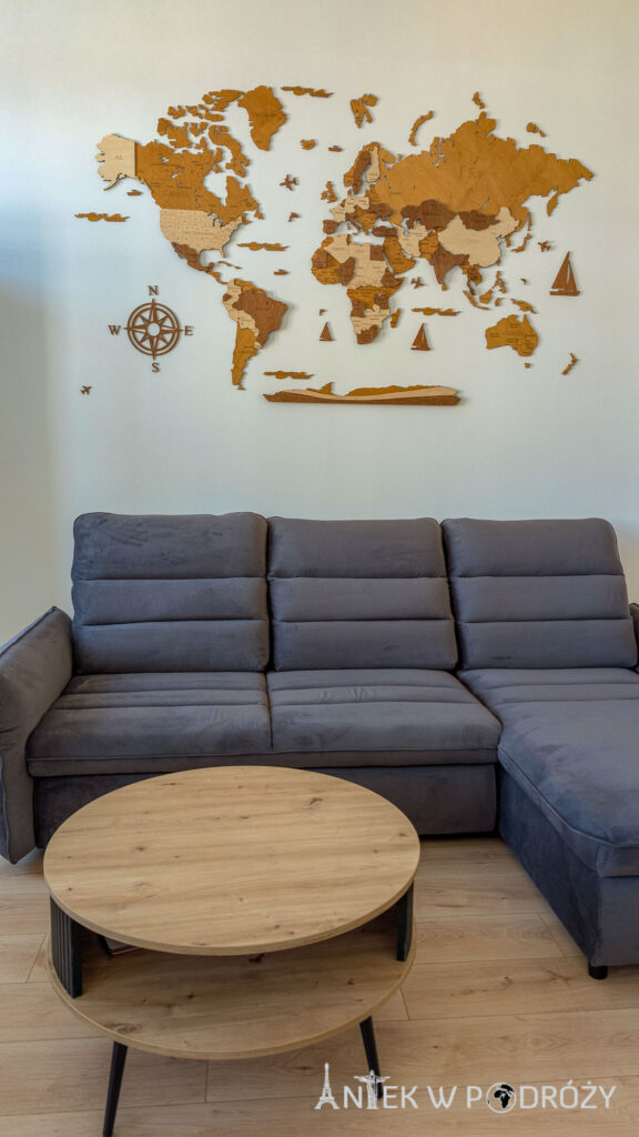 Drewniana mapa świata 3d Losokawood